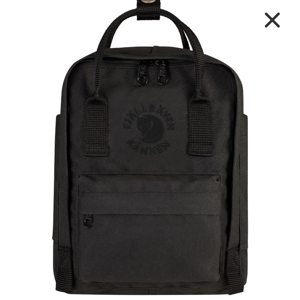 Fjallraven Re-Kånken Mini Charcoal Backpack